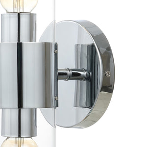 Quinn 2-Light Mid-Century Modern Iron/Acrylic LED Sconce