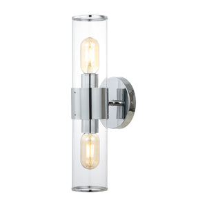 Quinn 2-Light Mid-Century Modern Iron/Acrylic LED Sconce