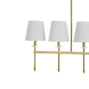 Sophie 5-Light Modern Midcentury Iron Linear LED Pendant