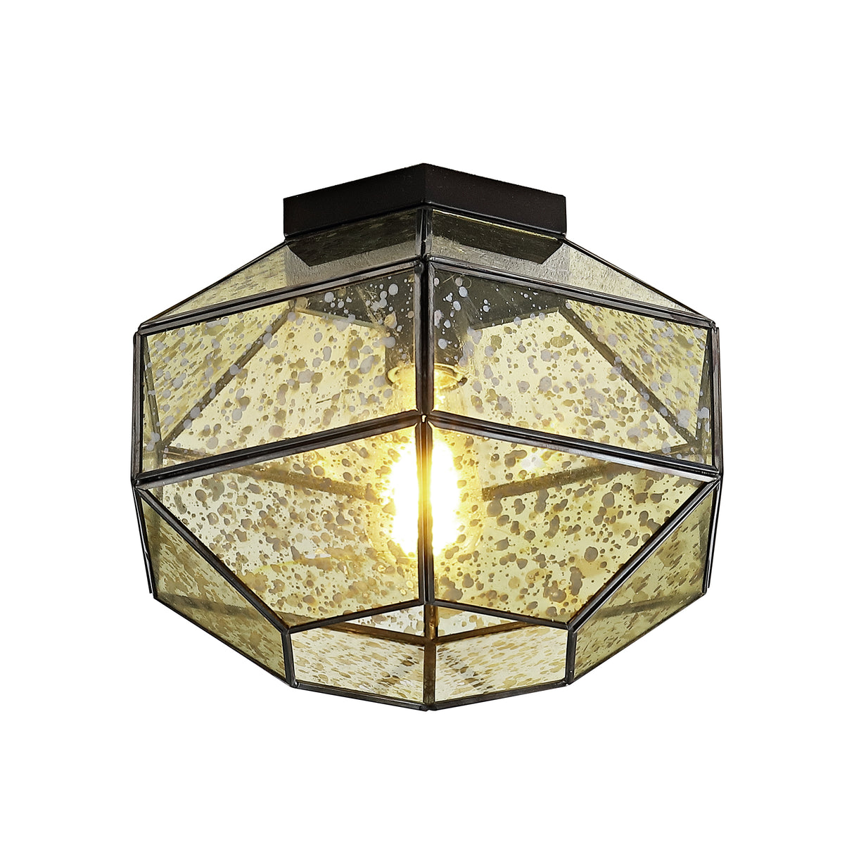 Evelyn-1-Light-Vintage-Farmhouse-Iron/Glass-LED-Flush-Mount-Flush-Mounts
