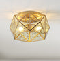 Violet-2-Light-Industrial-Vintage-Iron/Glass-LED-Flush-Mount-Flush-Mounts