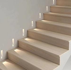 LED Stair Light with Motion Sensor Recessed Wall Step Light 110-240V