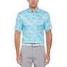 Jack Nicklaus Men's Button Up Polo Shirt Moisture Wicking Sun Protection