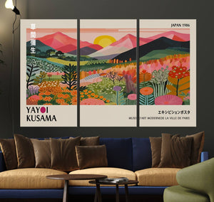 Japan 1986 Wall Art Canvas Print, Framed Yayoi Kusama