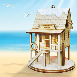Ginger Beach Cottage Lighted Miniature House