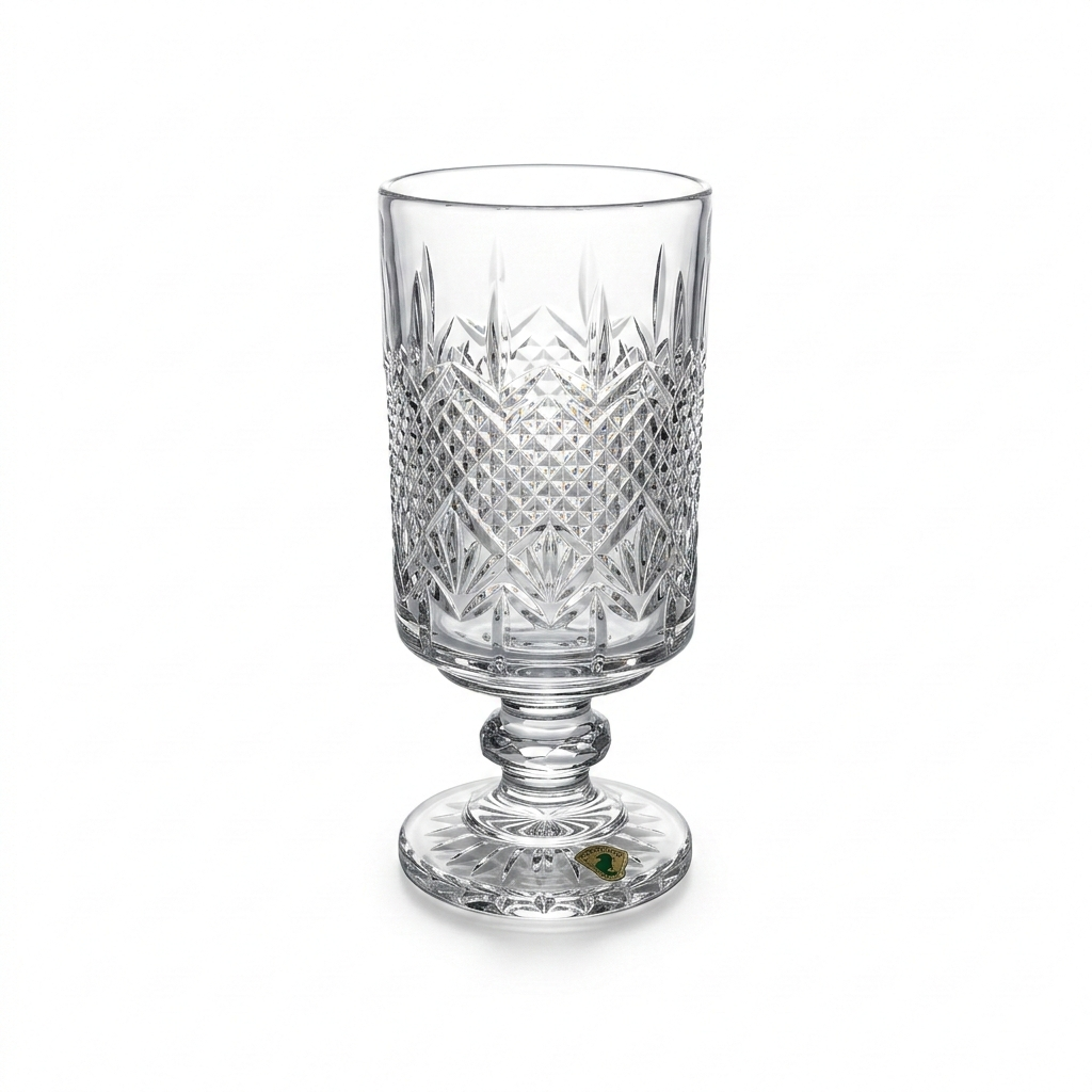 House of Waterford 14" Footed Crystal Urn w/ Lid