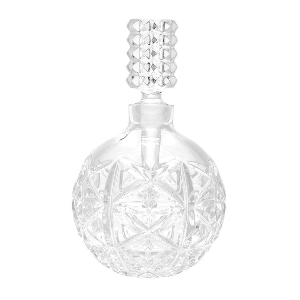 Waterford Crystal 4 oz Wedge & Diamond Cut Perfume Bottle