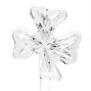 Waterford Crystal 4" Shamrock Paperweight Collectible