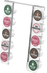 Gevoli K Cup Organizer for Single Serve K-Mini and K Mini PLUS Coffee Makers - Space Saving Modern Acrylic Kcup Pod Holder (10 Pod Capacity)