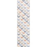 Dila Modern Hearts Geometric Machine-Washable Runner Rug