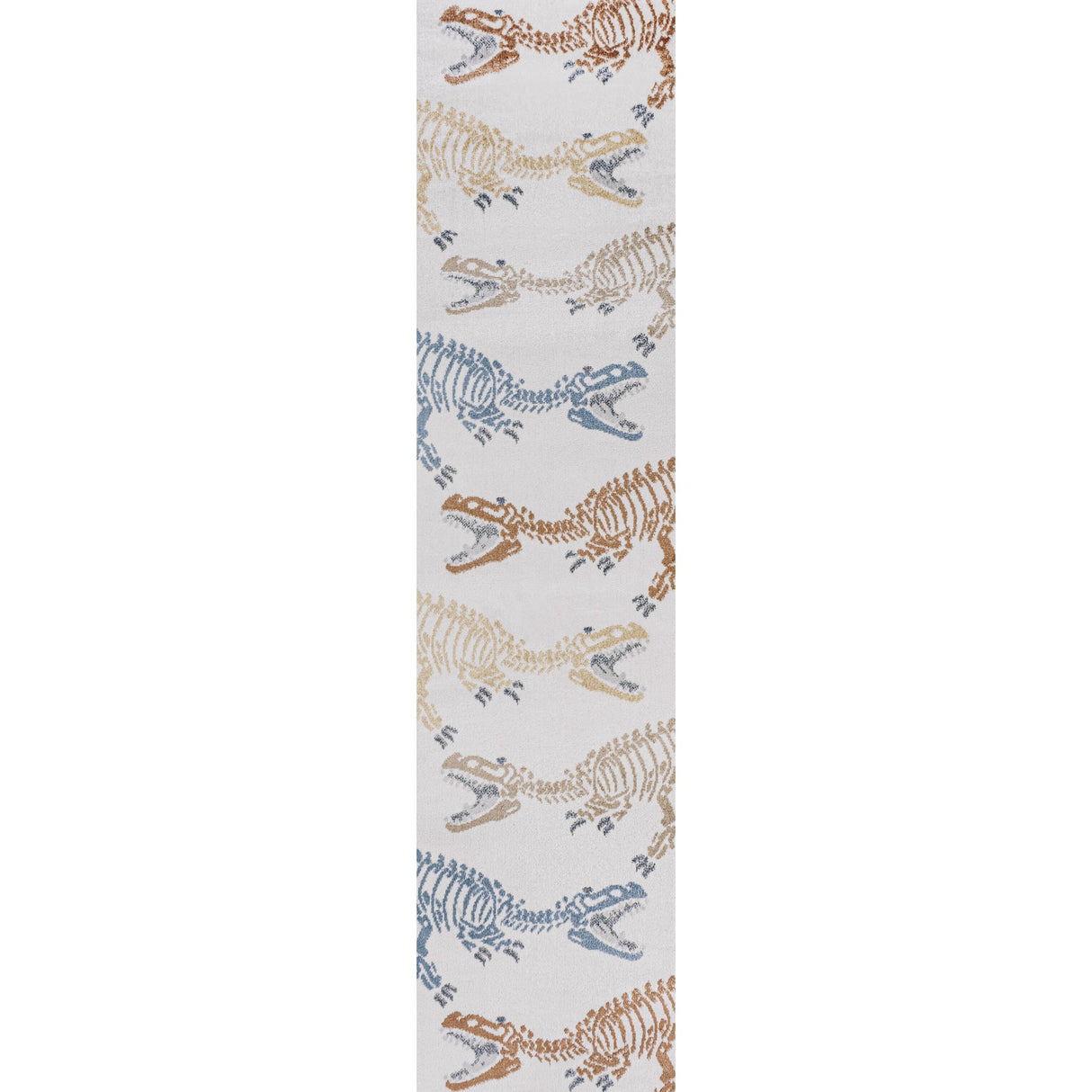 Kingdarr T-Rex Modern Kids Machine-Washable Runner Rug