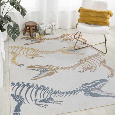 Kingdarr-T-Rex-Modern-Kids-Machine-Washable-Area-Rug-Area-Rugs