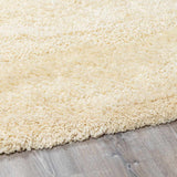 Kettering Solid Cream Wool Shag Rug