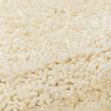 Kettering Solid Cream Wool Shag Rug