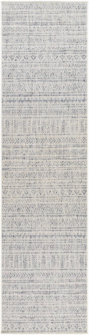 Novato Gray All Over Pattern Performance Rug