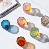 Tonal Hobnail Highball Glassware, Set of 6