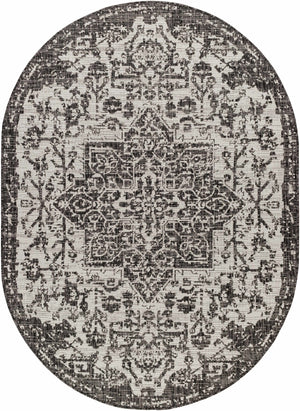 Charcoal Kilmacolm Indoor & Outdoor Area Rug - Clearance