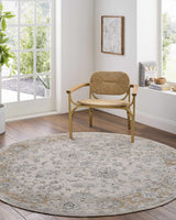 Kerem Cream Damask Rug