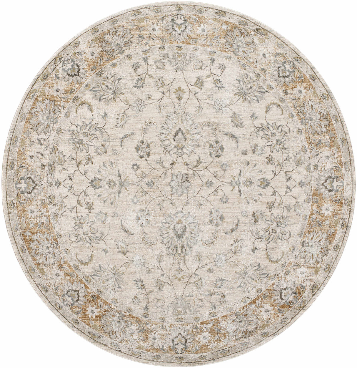 Kerem Cream Damask Rug