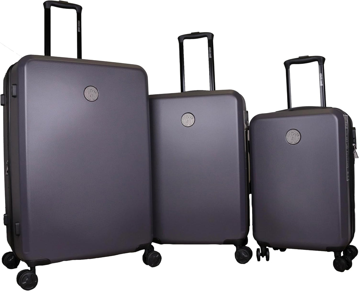 ROBERTO CAVALLI 3-Piece Solid Classic Hardshell Luggage Set – Spinner Suitcases for Carry-On & Checked Travel