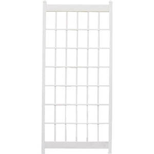 Outdoor 85-inch x 38-inch White PVC Vinyl Lattice Garden Trellis