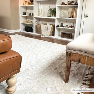 Kalkan High/Low Pile Rug with Tassels - Clearance