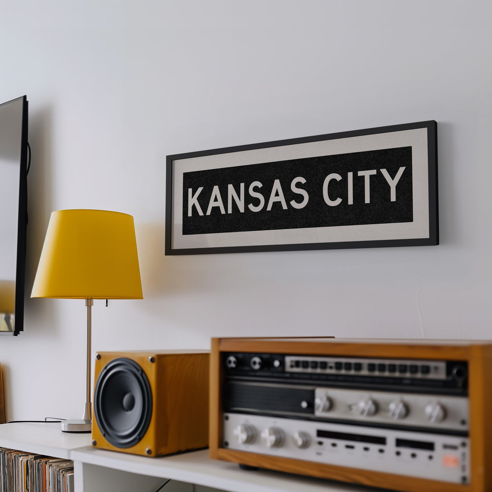 Framed Kansas City Bus Scroll