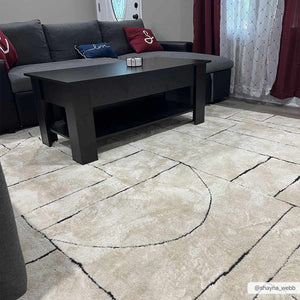 Keats Black & White  Area Rug - Clearance