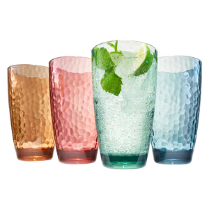 Eze Acrylic Highball Glassware, Set of 4
