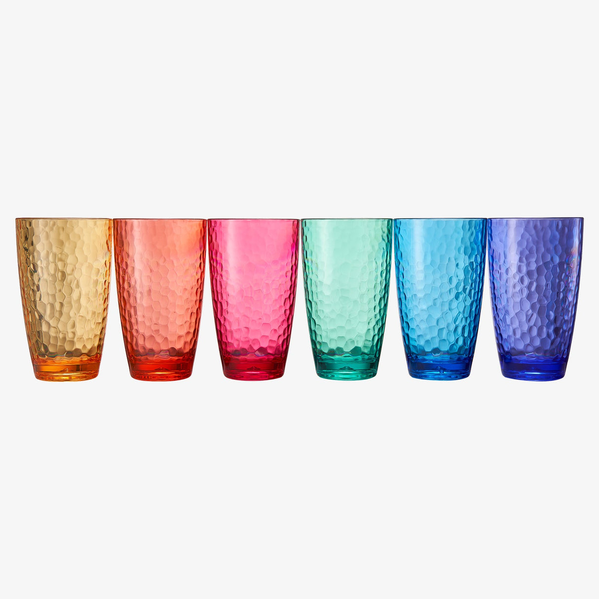 Madrid Acrylic Highball Glassware, Set of 6