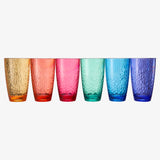 Madrid Acrylic Highball Glassware, Set of 6