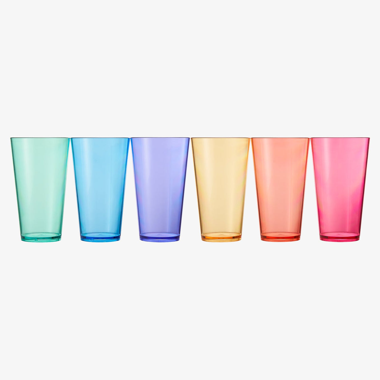 Madrid Acrylic Highball Glassware, Set of 6