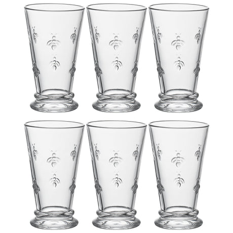 Classica Bee Highball Glassware, Set of 6