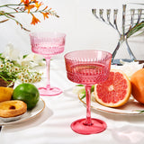 Duomo Champagne Coupe Cocktail Glassware, Set of 6