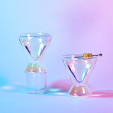 Pearl Double-Wall Martini Cocktail Glassware, Set of 2