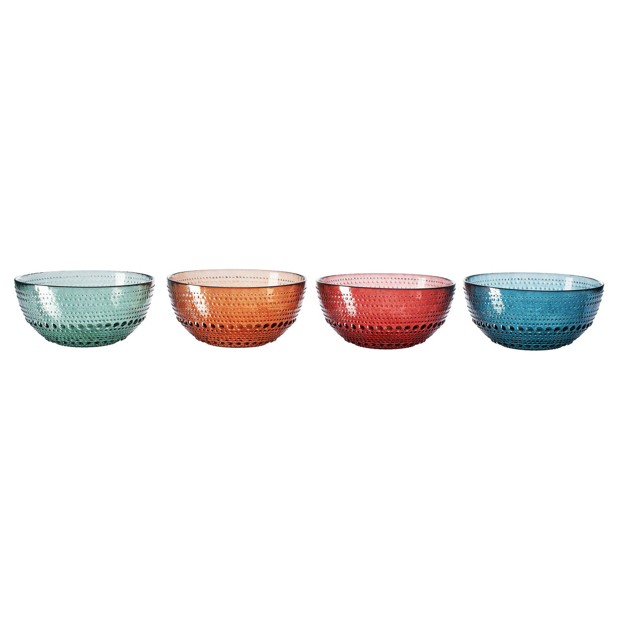 Tonal Hobnail Bowl Glassware, Set of 4