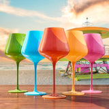 Stagioni Stemmed Wine Glassware, South Beach, Set of 5