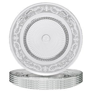 Classica Vintage Glass Plate, Set of 6