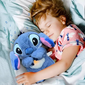 Calming Breathing Plush Toy with Night Light Sleep Aid Stuffed Animal