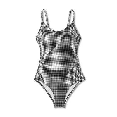 Kona Sol Women's Ruched Full Coverage One Piece Swimsuit Swimwear