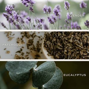 Self Care Soy Candle - Clear Jar - 9 oz (Lavender and Eucalyptus, Calm and Comfort)