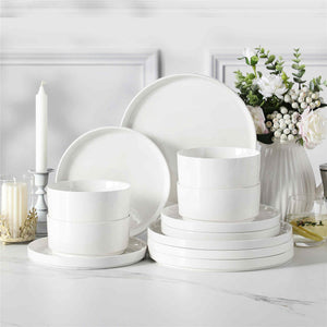 Leah 12 Piece Dinnerware Set