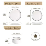Leah 12 Piece Dinnerware Set