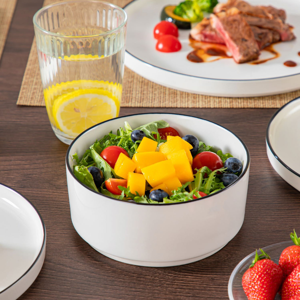 Leah 12 Piece Dinnerware Set for 4