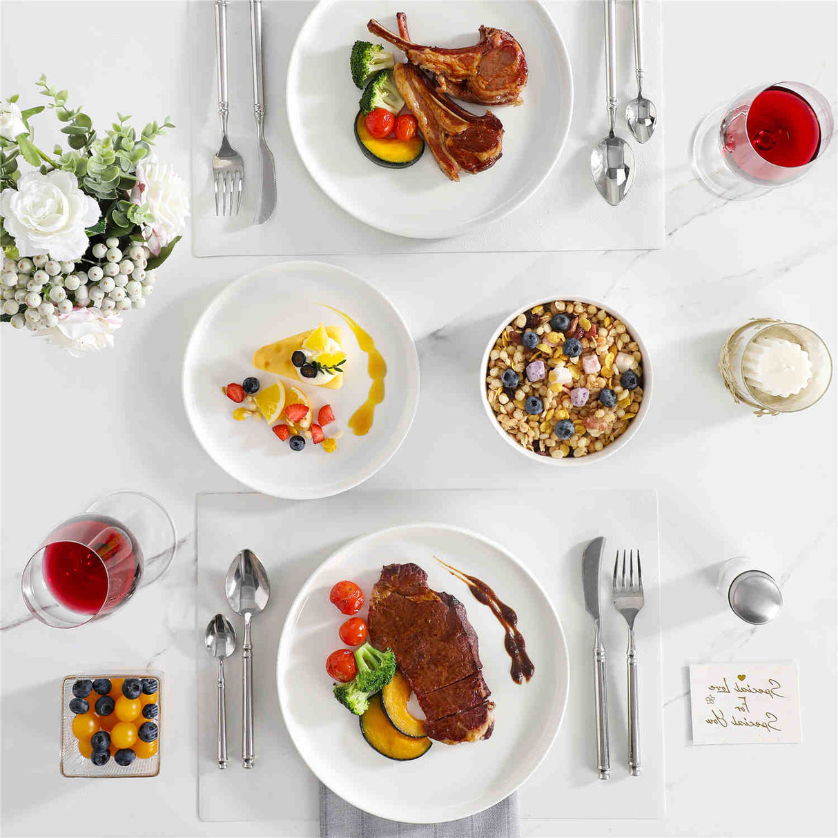 Leah 18 Piece Dinnerware Set