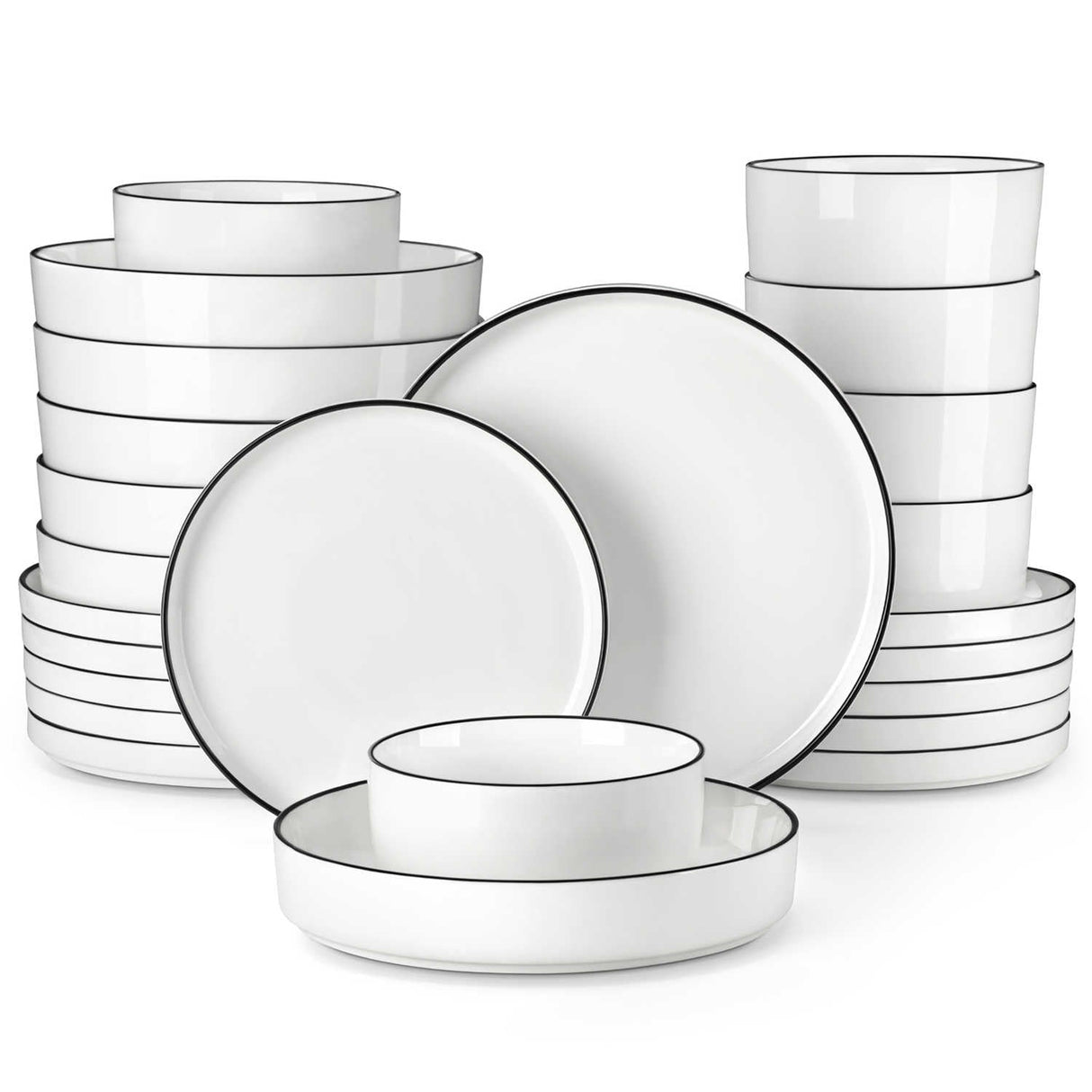 Leah 24 Piece Dinnerware Set for 6