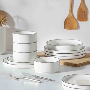 Leah 24 Piece Dinnerware Set