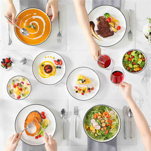 Leah 24 Piece Dinnerware Set