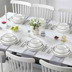 Leah 24 Piece Dinnerware Set