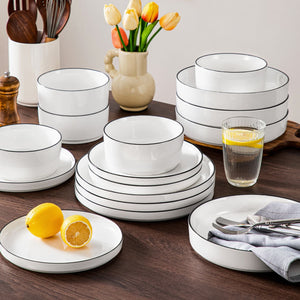 Leah 24 Piece Dinnerware Set for 6